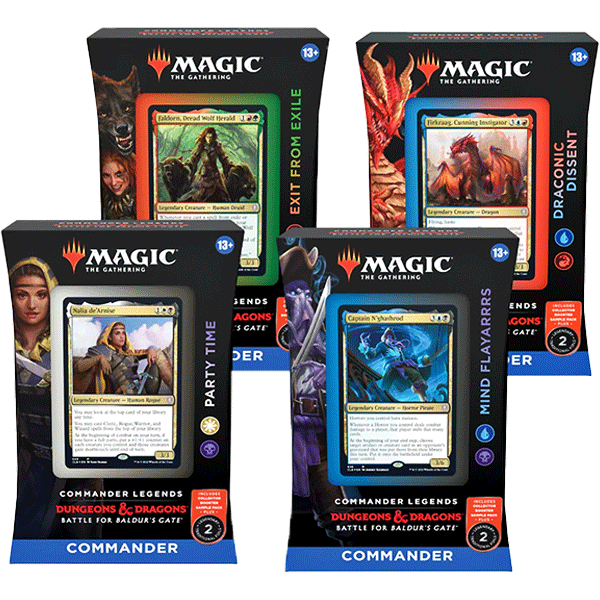 Commander Legends: Battle for Baldur's Gate Commander Deck Display (Set of 4)