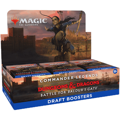 Commander Legends: Battle for Baldur's Gate Draft Booster Box Display