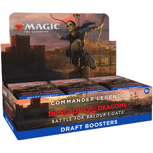 Commander Legends: Battle for Baldur's Gate Draft Booster Box Display