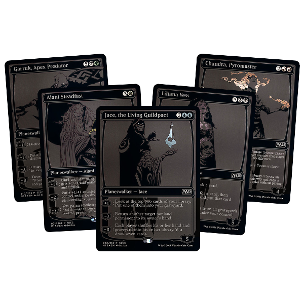 SDCC 2014 Exclusive M15 Black Planeswalkers Set w/ Axe