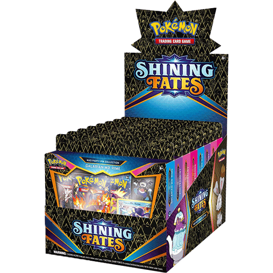 Shining Fates - Mad Party Pin Collection Display (8 Boxes)