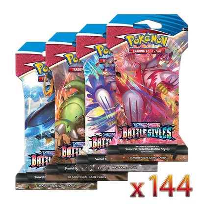 Sword & Shield: Battle Styles - Sleeved Booster Case (144 Boosters)