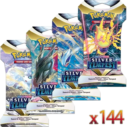 Sword & Shield: Silver Tempest- Sleeved Booster Case (144 Boosters)