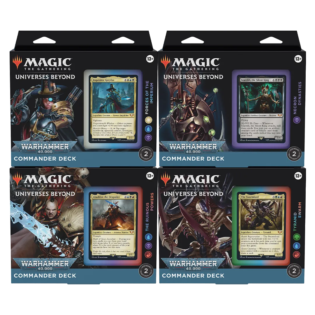 Universes Beyond: Warhammer 40,000 Commander Decks (Set of 4)