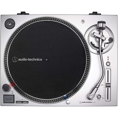 Audio-Technica AT-LP120XUSB-SV Manual Direct Drive Turntable (Silver)