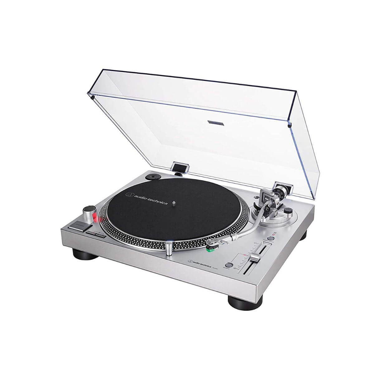 Audio-Technica AT-LP120XUSB-SV Manual Direct Drive Turntable (Silver)