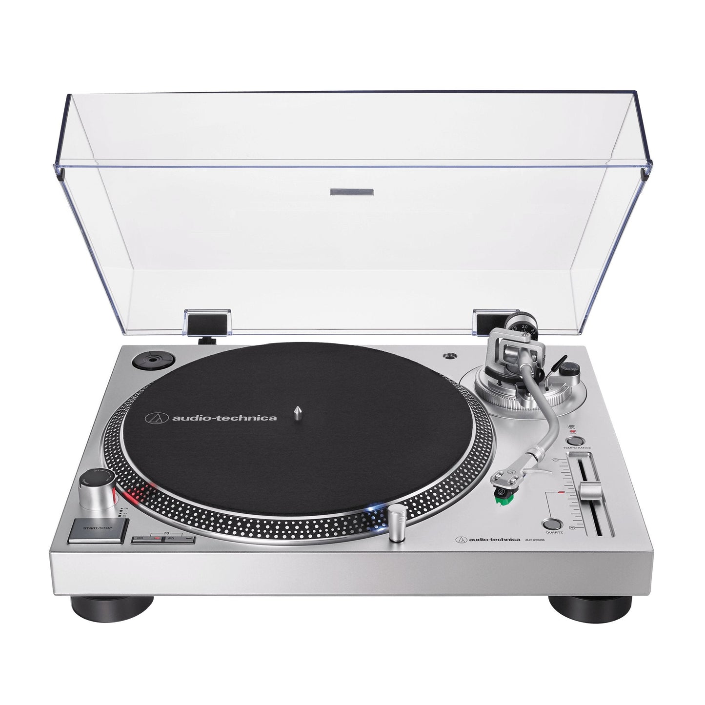 Audio-Technica AT-LP120XUSB-SV Manual Direct Drive Turntable (Silver)