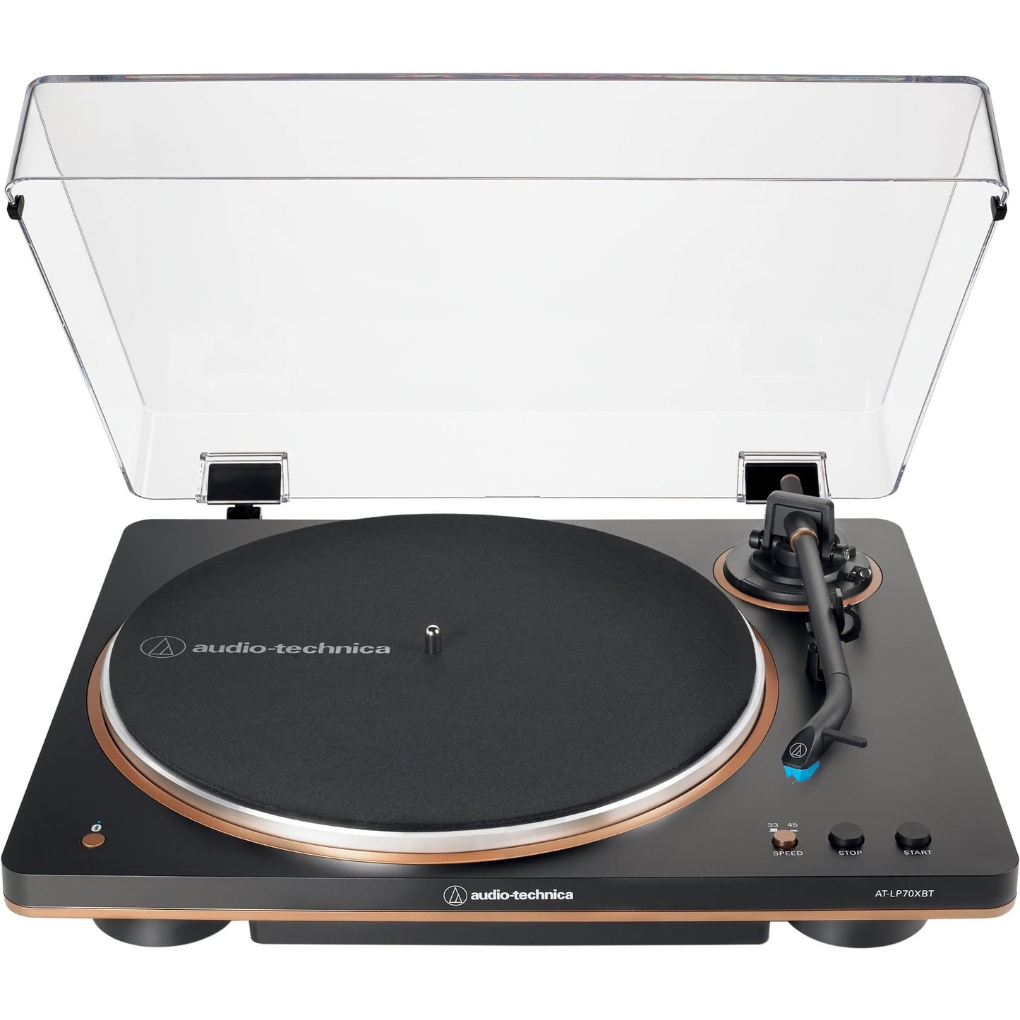 Audio-Technica LP70XBT Fully Automatic Bluetooth Turntable (Black/Bronze)