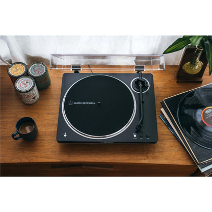 Audio-Technica LP70XBT Fully Automatic Bluetooth Turntable (Black/Silver)