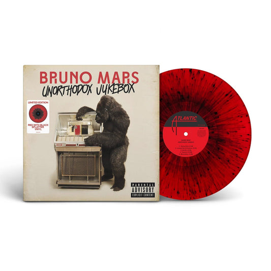 Bruno Mars - Unorthodox Jukebox - Red & Black Splatter Vinyl LP Record