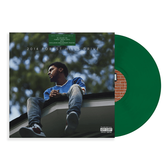 J. Cole - 2014 Forest Hills Drive - 10th Anniversary Green Vinyl LP Record