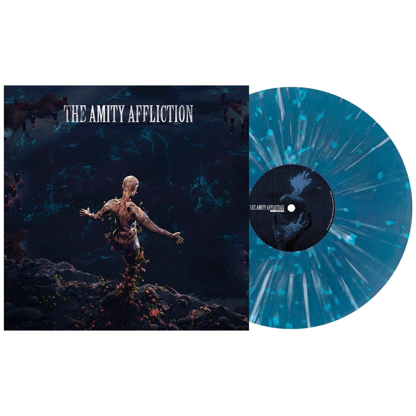 The Amity Affliction - Let The Ocean Take Me (Redux) (Sea Blue with Heavy White Splatter Vinyl) - Vinyl LP Record