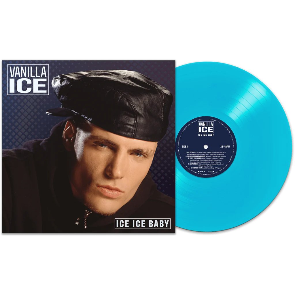 Vanilla Ice - Ice Ice Baby - Ice Blue Vinyl LP Record