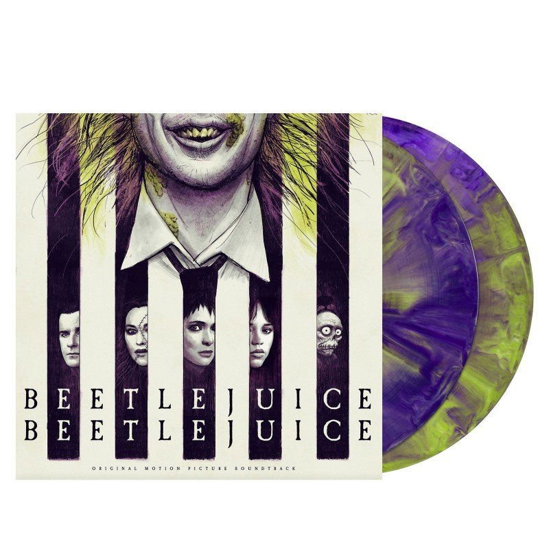 Various Artists - Beetlejuice - Lime Green & Purple Hand-Poured Vinyl LP Record