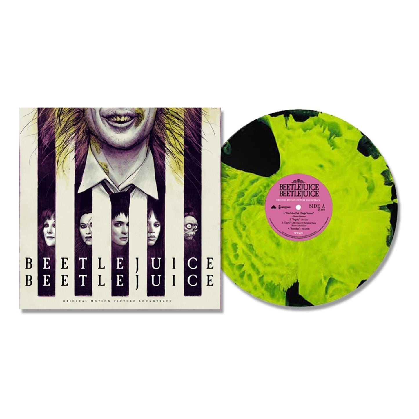 Various Artists - Beetlejuice - Neon Green Black Marble Vinyl LP Record