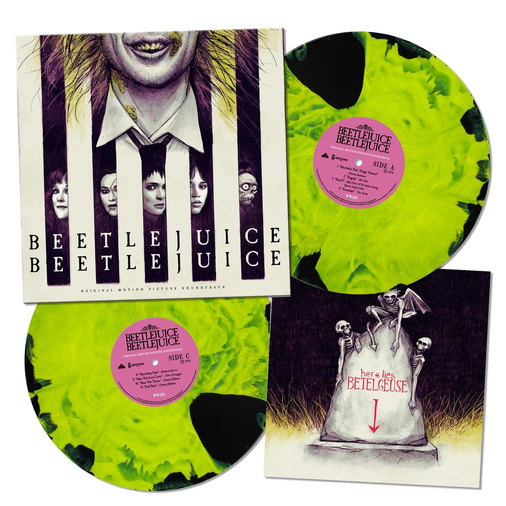 Various Artists - Beetlejuice - Neon Green Black Marble Vinyl LP Record